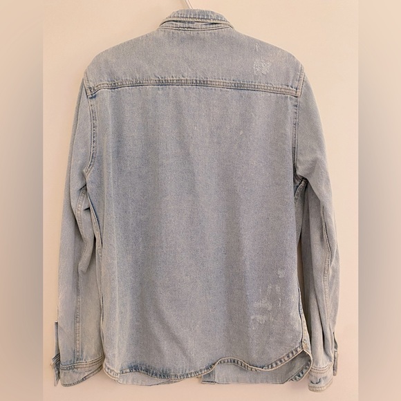 ZARA Denim Jean Buttoned Shirt/ Jacket - Picture 5 of 6